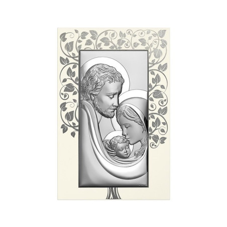 Święta Rodzina - obrazek srebrny na panelu Beltrami 6650P/3C